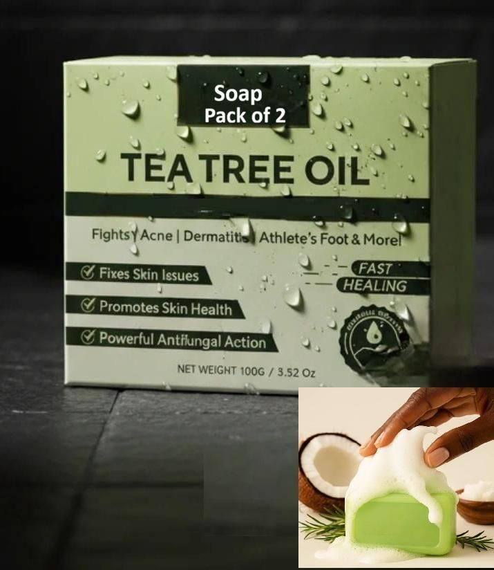 Tea Tree Oil Facial Soap 100 gm each Pack of 2